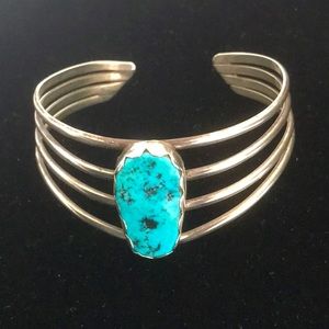 Sterling Silver Turquoise cuff *FIRM*